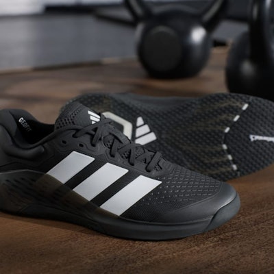 Adidas Dropset 4 Kasut Latihan Hitam/Putih Awan/Merah Lucid JR4671 3