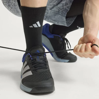 adidas Dropset 4 Kasut Latihan Hitam/Halo Perak/Ungu Tulin KJ6610 2