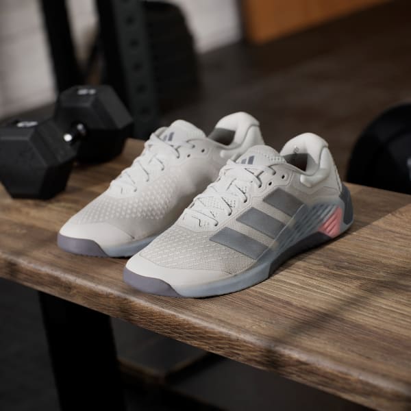 Details for 아디다스 드롭셋 4 트레이닝 신발 오빗그레이/아이언메탈릭/루시드오렌지 JR4678