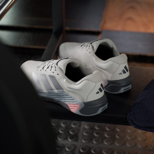 Sizing 아디다스 드롭셋 4 트레이닝 신발 오빗그레이/아이언메탈릭/루시드오렌지 JR4678