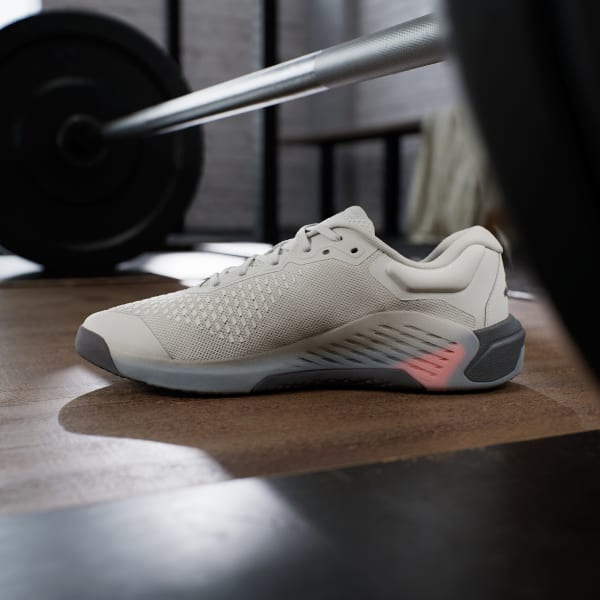 Cheap 아디다스 드롭셋 4 트레이닝 신발 오빗그레이/아이언메탈릭/루시드오렌지 JR4678