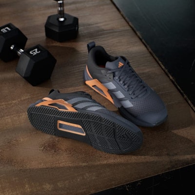 阿迪达斯Dropset Control训练运动鞋 Aurora Onix/灰色/明亮橙色 JQ1444 Shop 阿迪达斯Dropset Control训练运动鞋 Aurora Onix/灰色/明亮橙色 JQ1444