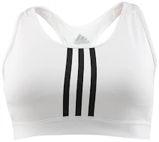adidas Drst 3-Stripes Medium Support Training Sports Bra White FR8601 adidas Drst 3-Stripes Medium Support Training Sports Bra White FR8601