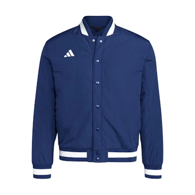 adidas Dugout Casual Baseball Jacket Navy Blue Unisex IS9784