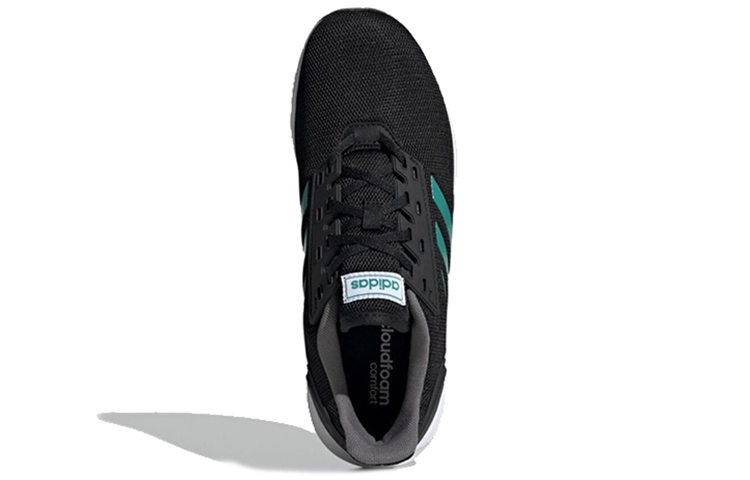 Shop adidas Duramo 9 低筒跑步鞋 黑綠