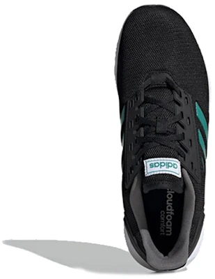 adidas Duramo 9 低筒跑步鞋 黑綠 Shop adidas Duramo 9 低筒跑步鞋 黑綠