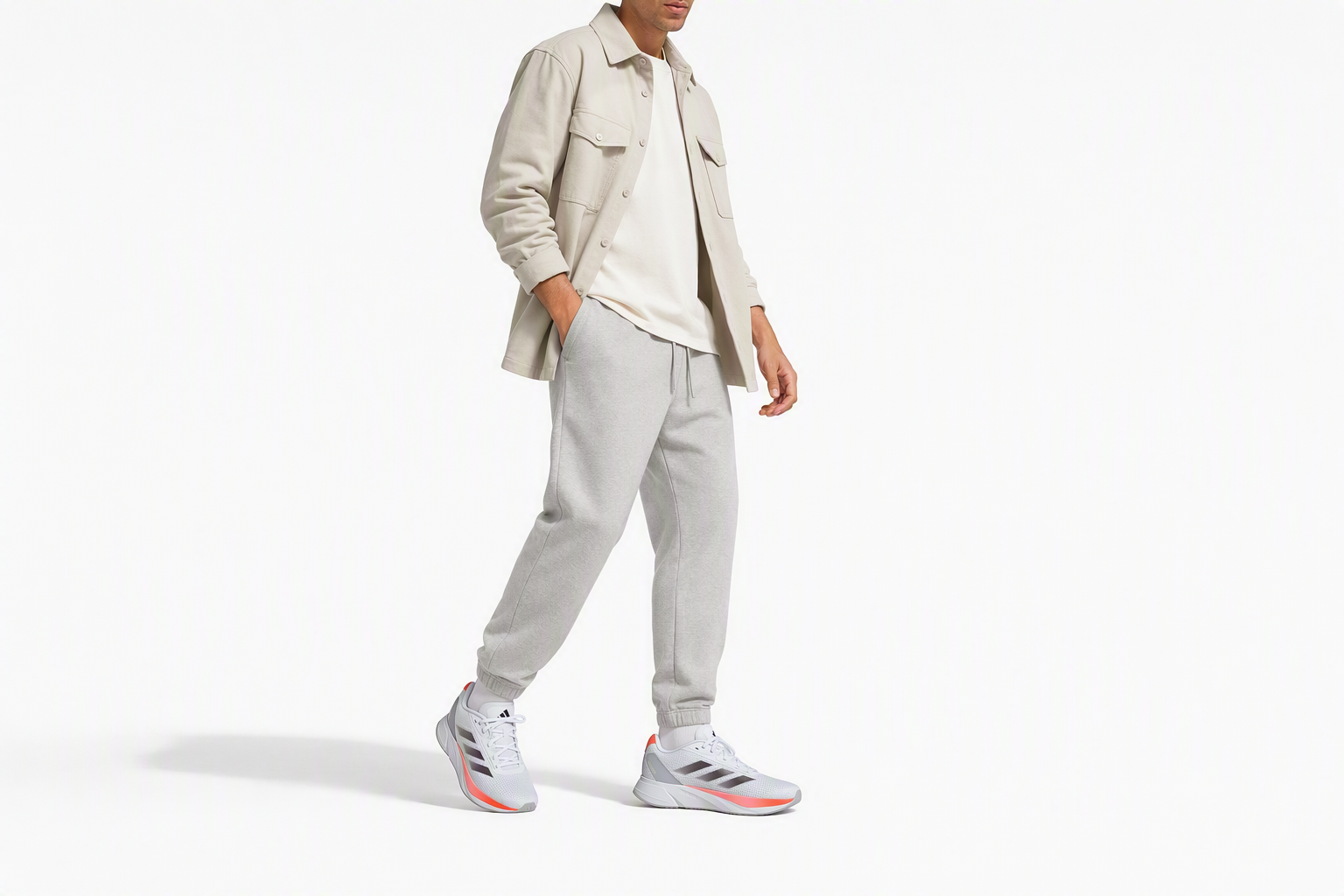 Order adidas Duramo SL Hardloopschoenen - Cloud White/Aurora Met/Solar Red IF1201