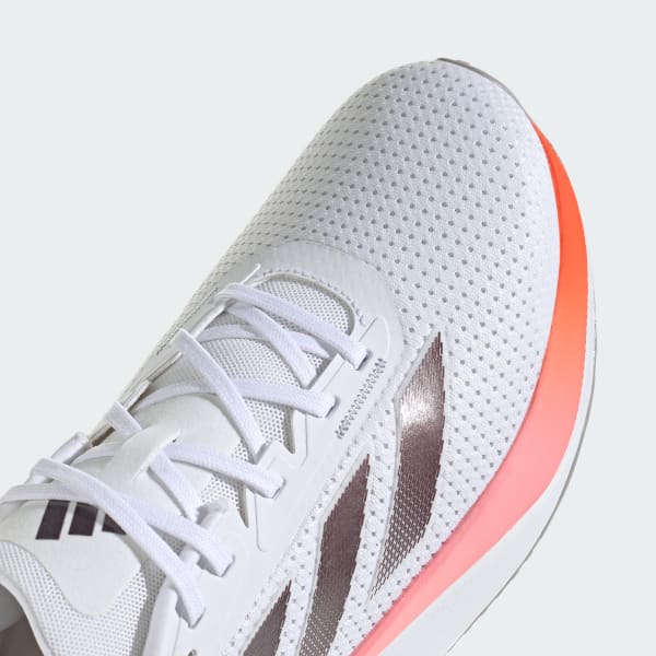 Sizing adidas Duramo SL Kasut Lari - Putih/Aurora/Solar Merah IF1201