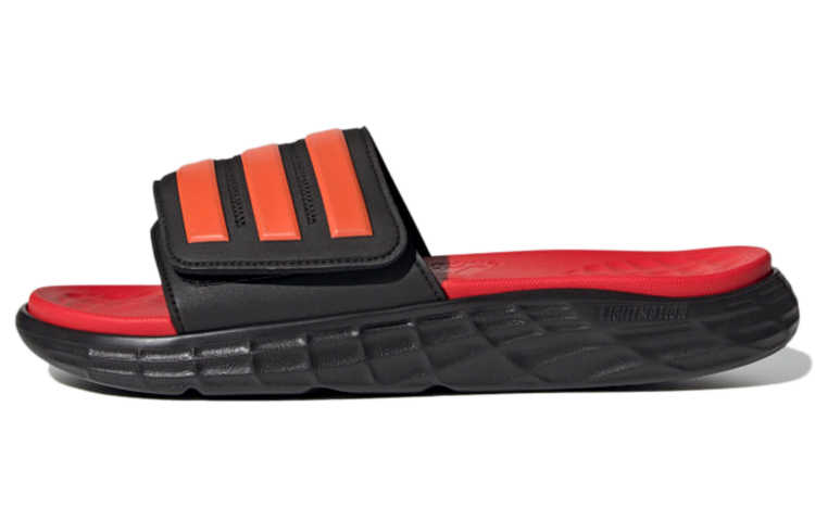 Buy アディダスのデュラモSLスライド(黒/ソーラーレッド) FY8787