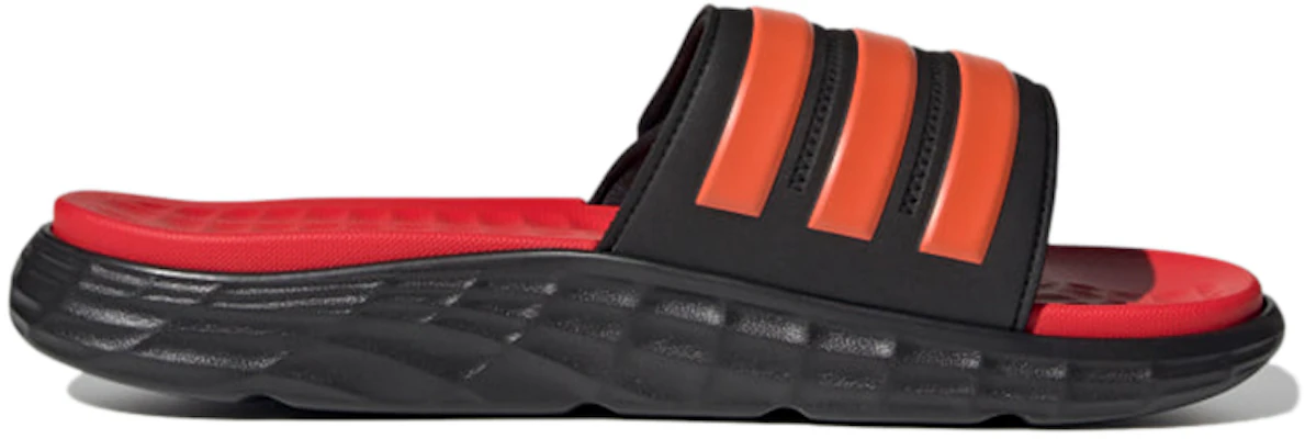 アディダスのデュラモSLスライド(黒/ソーラーレッド) FY8787 Order アディダスのデュラモSLスライド(黒/ソーラーレッド) FY8787