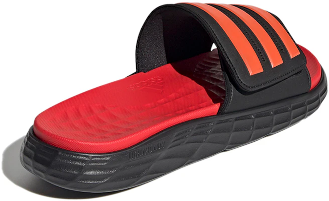 アディダスのデュラモSLスライド(黒/ソーラーレッド) FY8787 Shop アディダスのデュラモSLスライド(黒/ソーラーレッド) FY8787