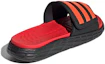 Shop アディダスのデュラモSLスライド(黒/ソーラーレッド) FY8787