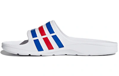 adidas Duramo Slides 'White Blue Red'