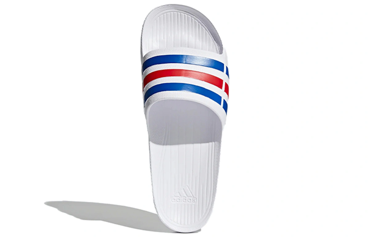 adidas Duramo Slides 'White Blue Red'