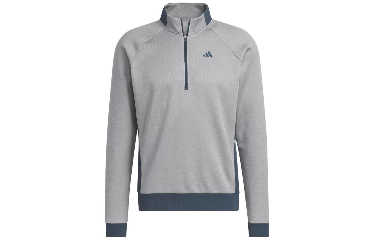 adidas DWR Quarter-Zip Sweatshirt Colorblock Grey Pullover HZ0431