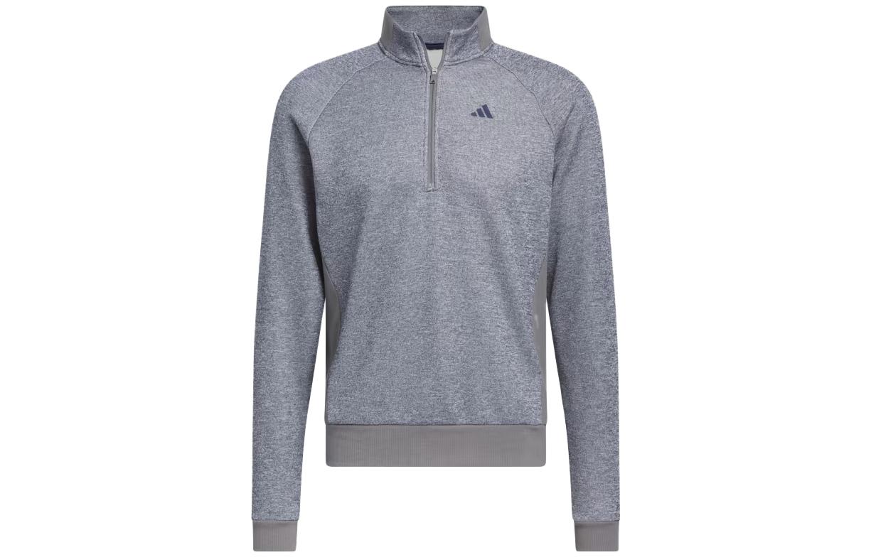 adidas Dwr Quarter-Zip Sweatshirt Colorblock Navy Blue Long Sleeve Top HZ3202
