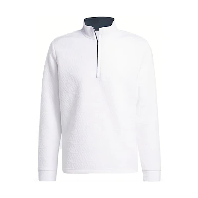 adidas DWR Quarter-Zip Sweatshirt White Sweatshirt with Minimal Logo IB2596
