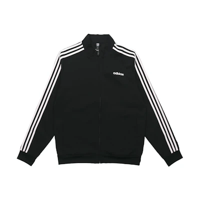 adidas E 3-Stripes Retro Track Jacket Logo Woven Black - Asia Edition DQ3060
