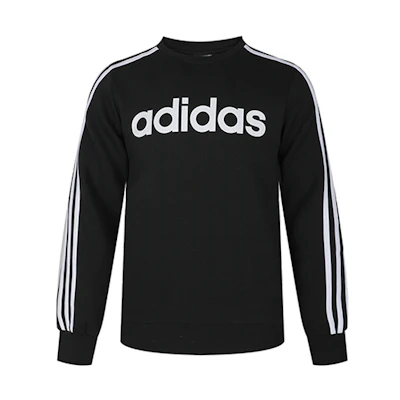 adidas E 3S Crew FL Fleece Pullover Sweatshirt Winter Japan Edition Black DQ3084-JAPAN