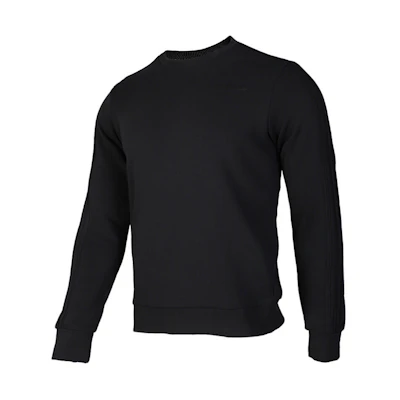 adidas E 3S Crew FT Black Casual Pullover Sweatshirt FI0833