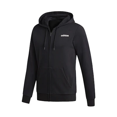 adidas E LIN FZ FT Casual Knit Jacket Black DQ3103