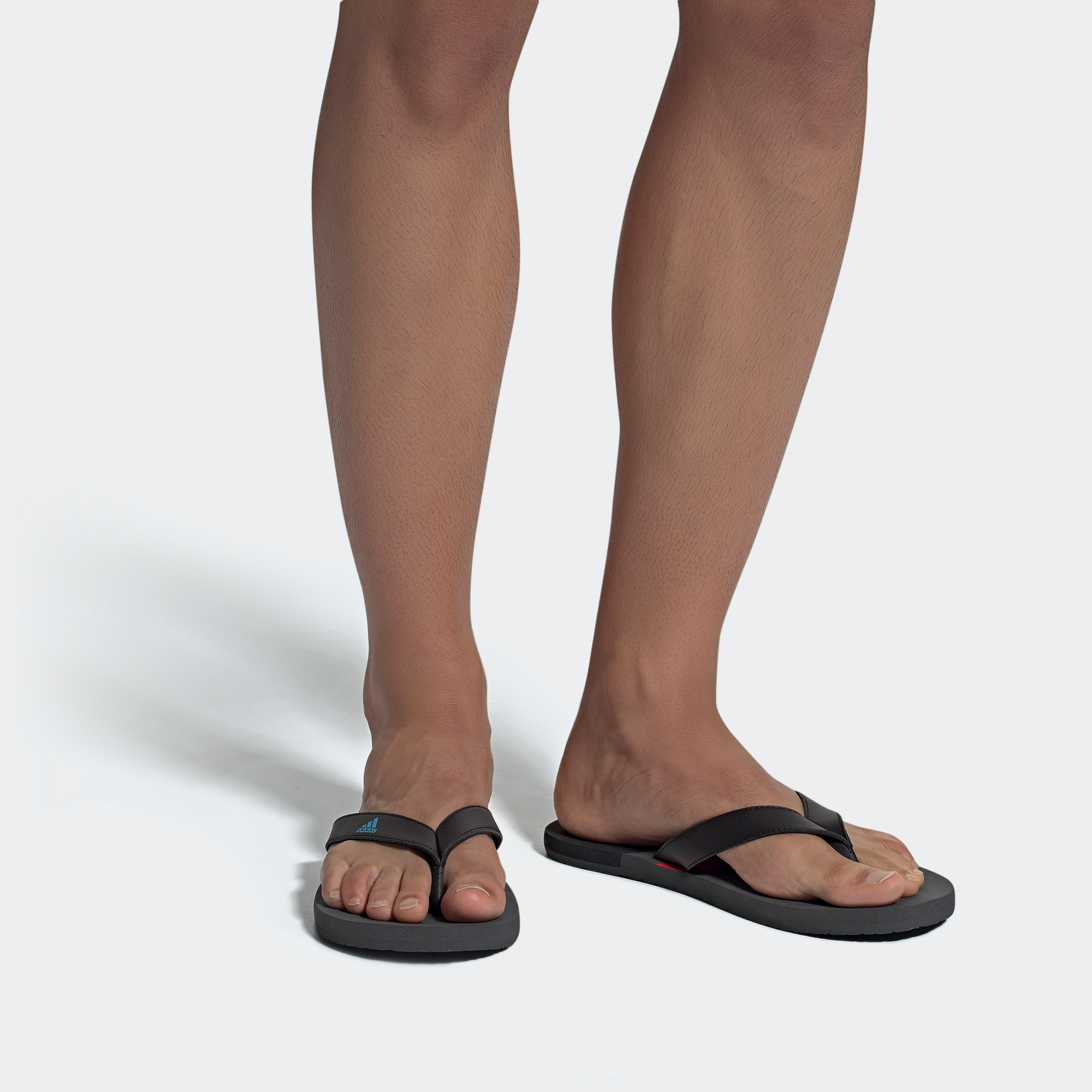 Sizing adidas Eezay 翻轉拖 黑色 拖鞋