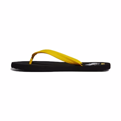 adidas Eezay Flip Flop Black Yellow Unisex Slippers 'Black Yellow'