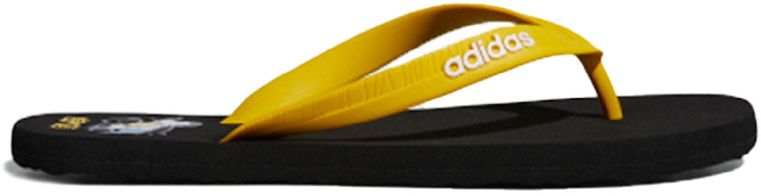 adidas Eezay 翻轉拖鞋 運動款 男女皆適 黑黃色 Order adidas Eezay 翻轉拖鞋 運動款 男女皆適 黑黃色