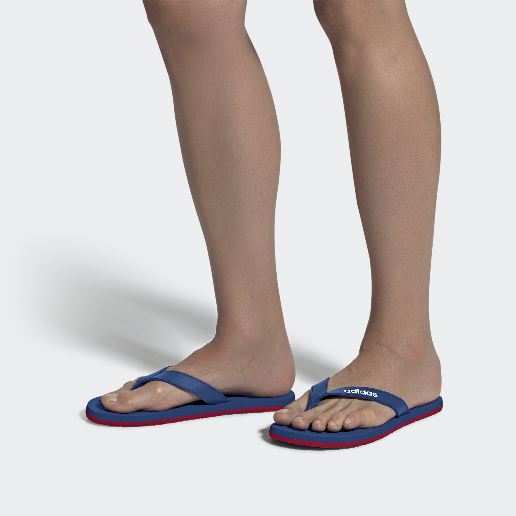 Sizing adidas Eezay Flip Flop Stylische Tiefblaue Hausschuhe EG2040