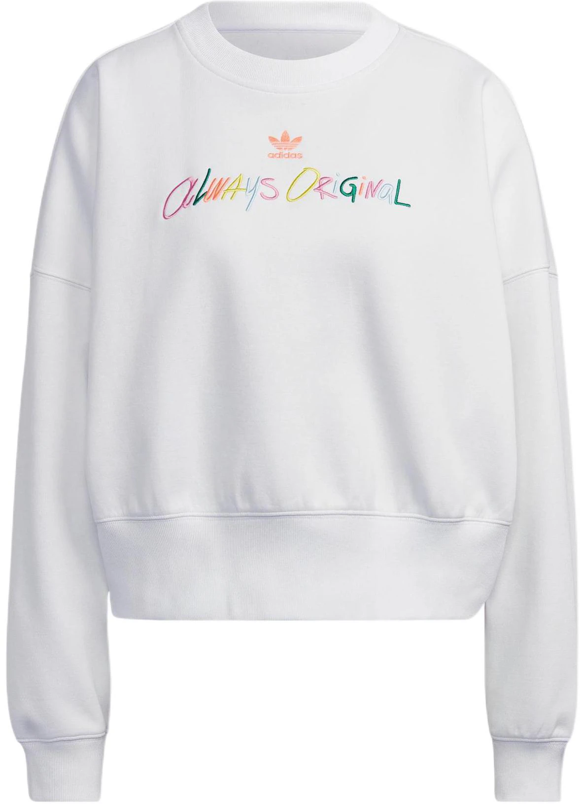 adidas-embroidered-logo-oversized-sweater-unisex-white-hs-2605