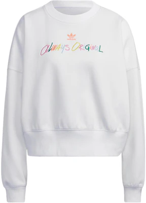 Suéter unisex blanco adidas con logo bordado y diseño oversized. HS2605 Buy Suéter unisex blanco adidas con logo bordado y diseño oversized. HS2605