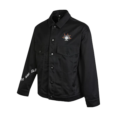 adidas Embroidered Monochrome Shirt Jacket Black Unisex HM7437
