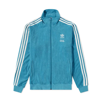 adidas END Trefoil Logo Embroidered Jacket Light Blue HA0819
