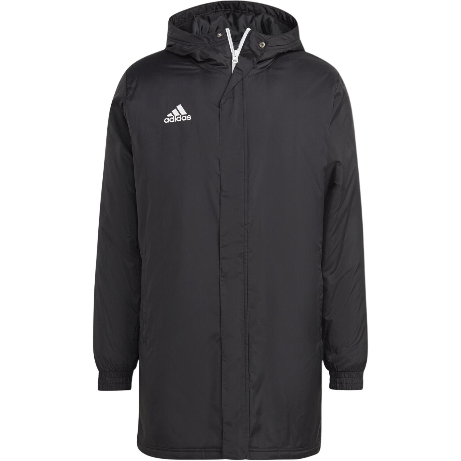 adidas Entrada 22 Black Longline Zip Hoodie Jacket Mens IB6076
