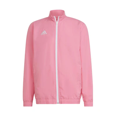 adidas Entrada 22 Pink Track Jacket with Logo Standing Collar HC5040
