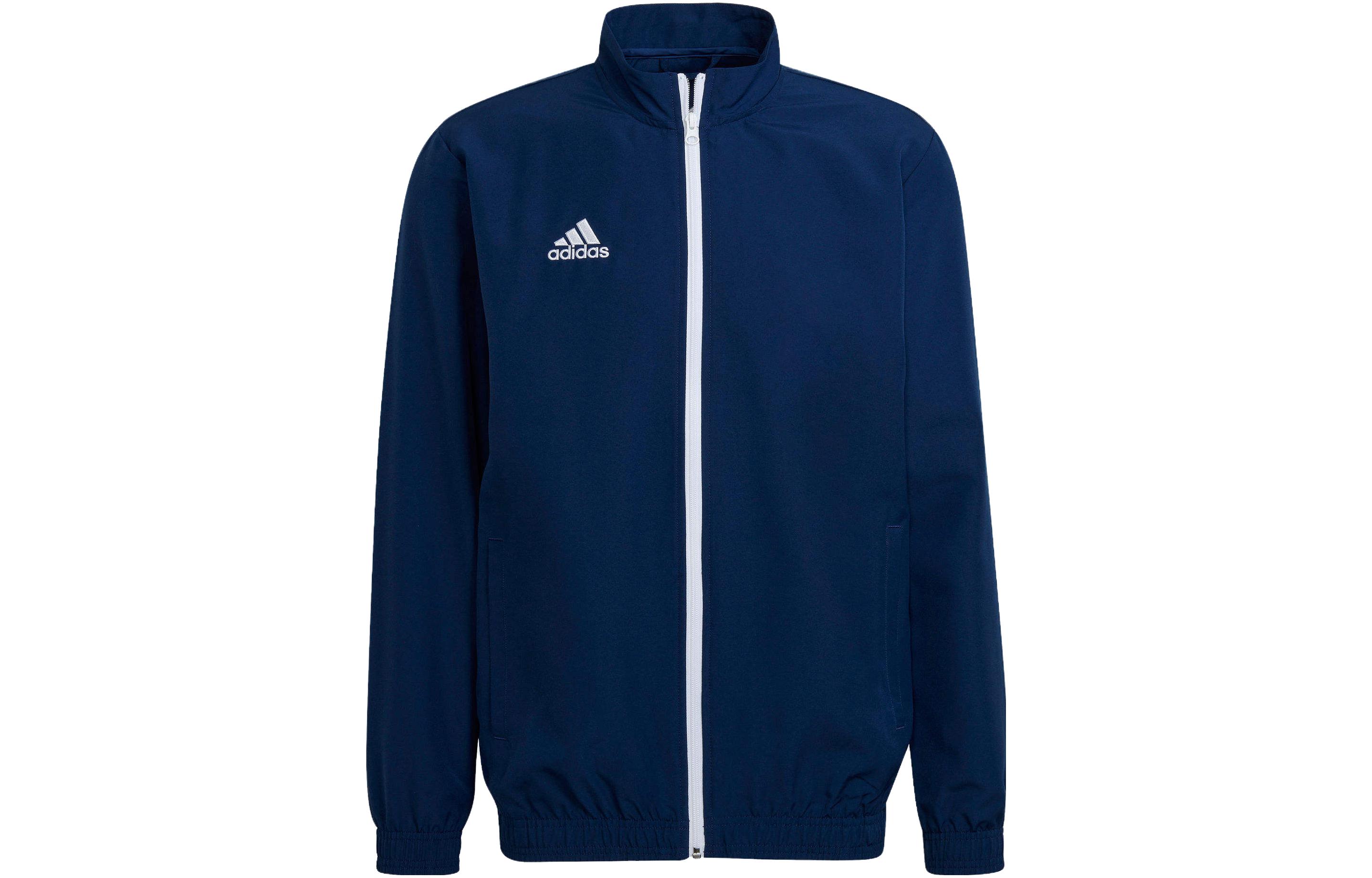 adidas Entrada 22 Presentation Logo Blue Full-Zip Track Jacket HB0571