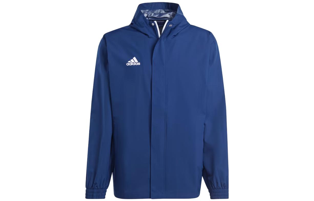 adidas Entrada 22 Zip Hoodie Jacket Navy Blue IK4011