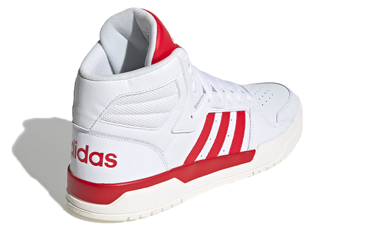 Shop adidas neo Entrap Mid 中幫 板鞋 男款 白紅