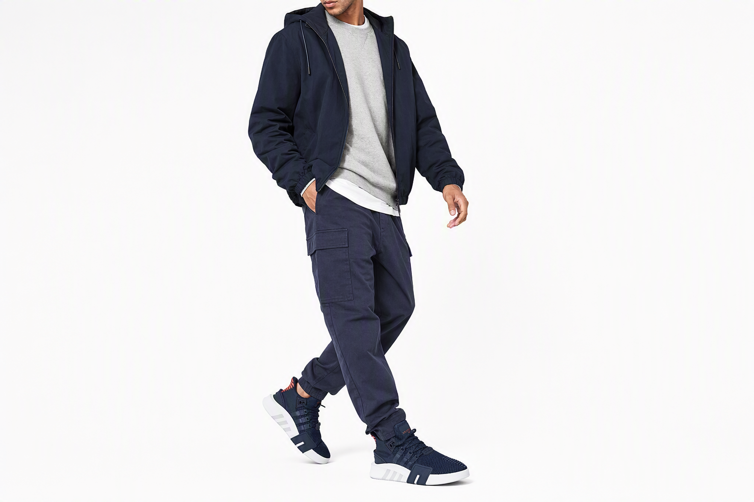 Order adidas originals EQT BASK ADV 耐磨透氣 低筒 海軍藍 男女款 海軍藍