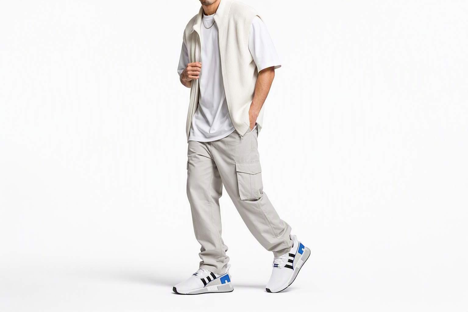 Order adidas Originals EQT Cushion Adv 白黑皇家 護墊透氣低幫運動休閒鞋 男女同款 白藍