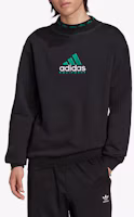 Lookbook adidas EQT 刺繡徽標長袖圓領衫 黑色 HG8096