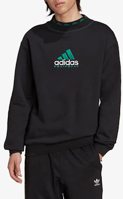 アディダス EQT ロゴ刺繍 クルーネック スウェットシャツ ブラック HG8096 Lookbook アディダス EQT ロゴ刺繍 クルーネック スウェットシャツ ブラック HG8096
