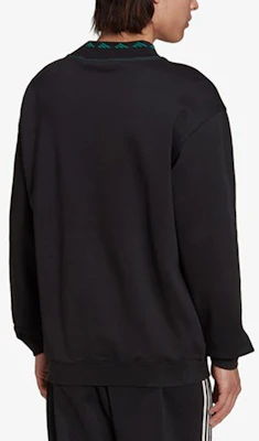 アディダス EQT ロゴ刺繍 クルーネック スウェットシャツ ブラック HG8096 Shop アディダス EQT ロゴ刺繍 クルーネック スウェットシャツ ブラック HG8096