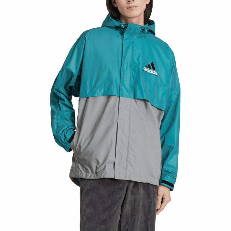 Lookbook adidas EQT Retro Reflective Logo Jaket Hoodie Hijau Windbreaker Fashion JC8228