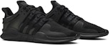 Cheap adidas EQT Support ADV 'Triple Black' (2017) Lelaki Kasut Hitam Sneakers. CP8928