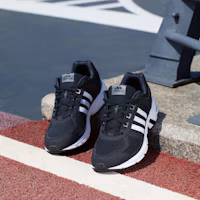 Sizing adidas Equipment 10 M 減震耐磨平衡 低筒 跑步鞋 男款 黑白