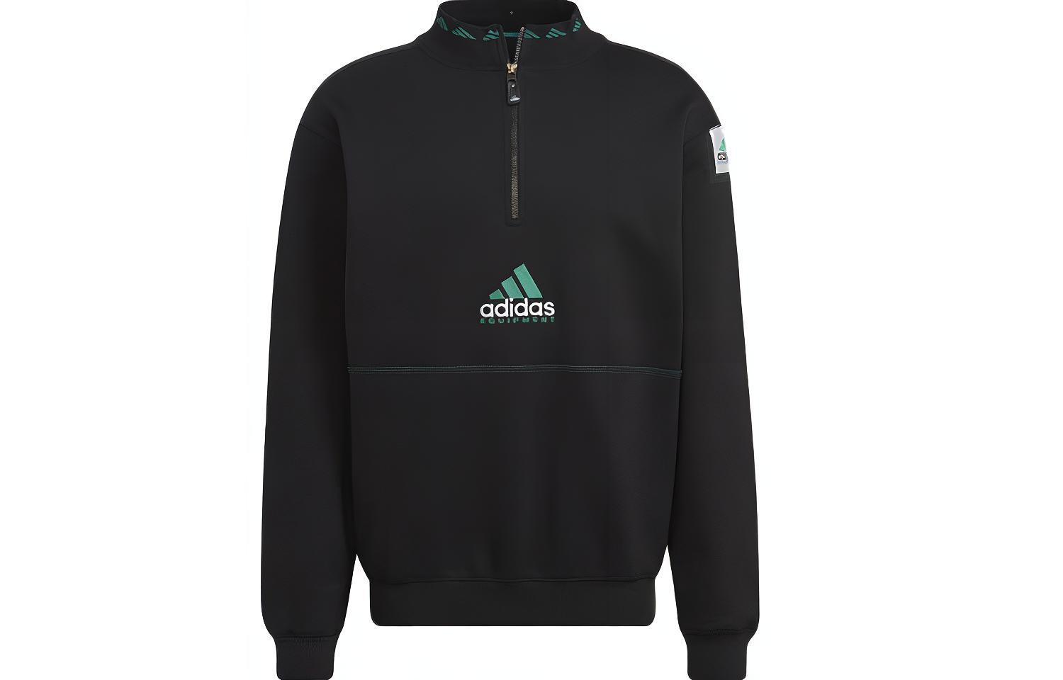 adidas Equipment Half-Zip Pullover Sweatshirt Black HG8084