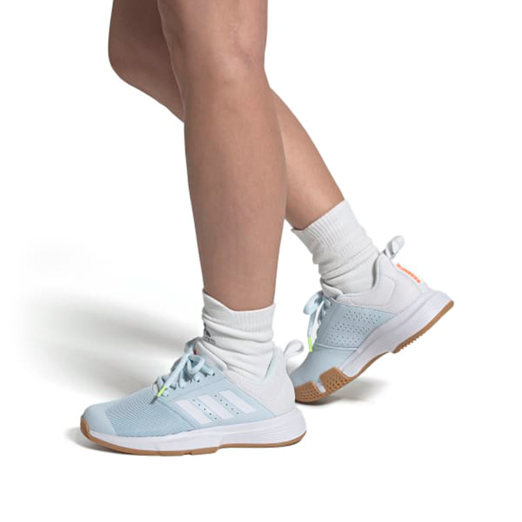 Sizing adidas Essence Indoor Blau/Weiß FU8398