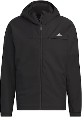 adidas Essential 3-Layer Bonded Jacket Black Hooded Casual Sportswear IK7347 Buy adidas Essential 3-Layer Bonded Jacket Black Hooded Casual Sportswear IK7347