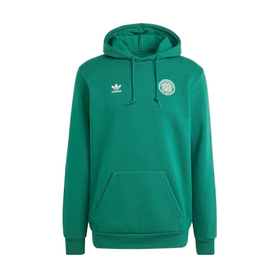 adidas Essential Celtic FC Trefoil Hoodie Green Long Sleeve IL6047